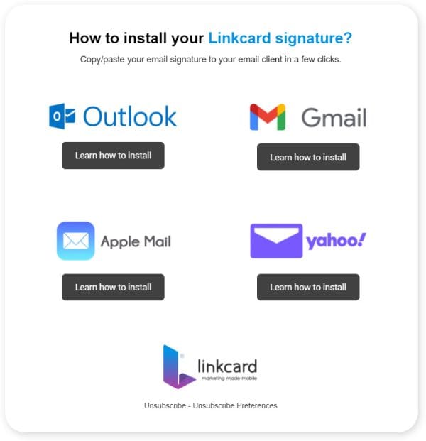 Linkcard | Business Card & Email Signatures Deployment
