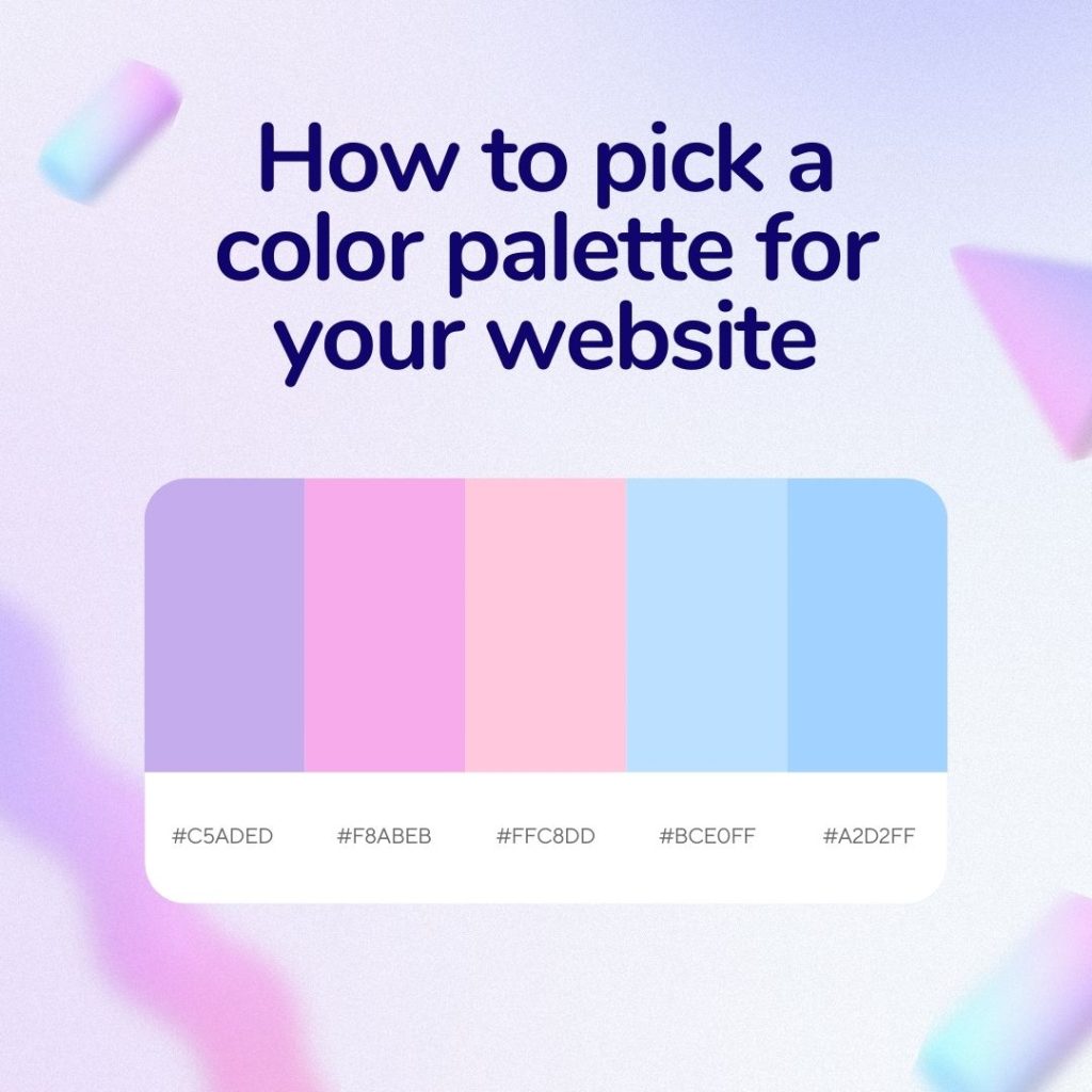 How to pick a color palette for your website