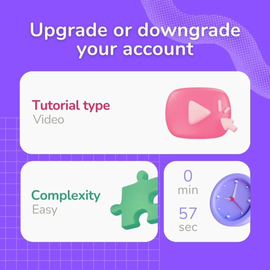 Easily upgrade or downgrade your Linkcard account