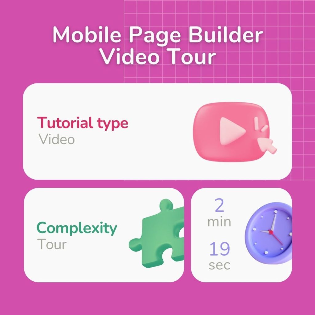 Mobile Page Builder Video Tour