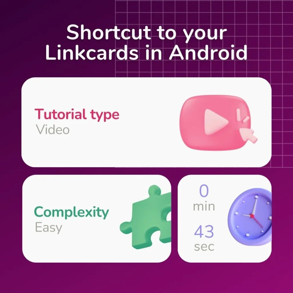 Shortcut to your Linkcards in Android